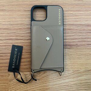 NWT Bandolier Tan Leather iPhone 13 Pro Case